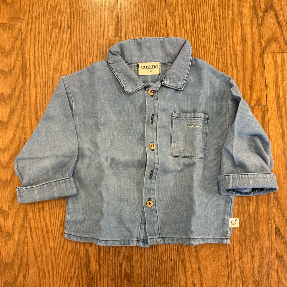 Cozmo Blue Denim Shirt for Kids size 12 months